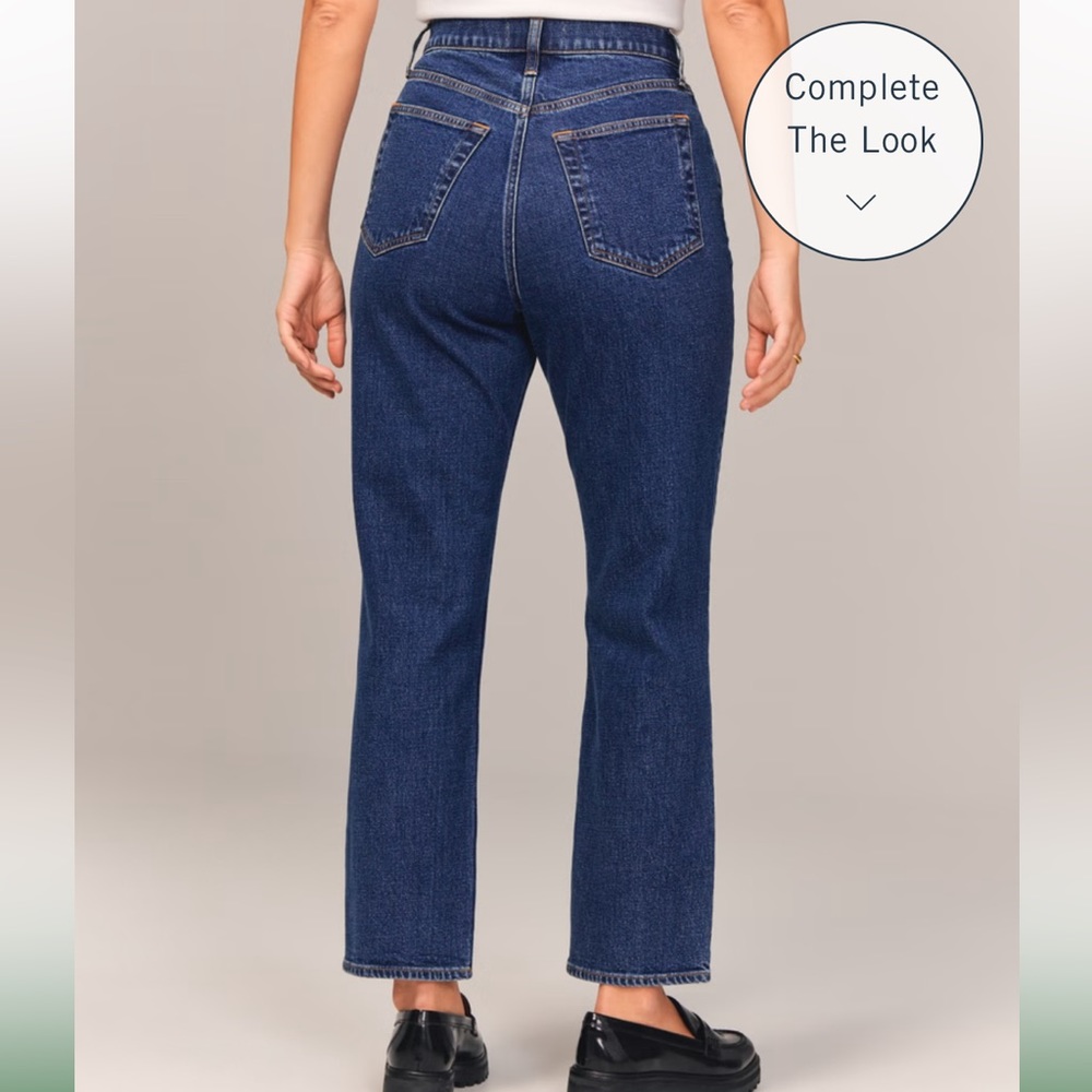 Abercrombie ankle straight jeans